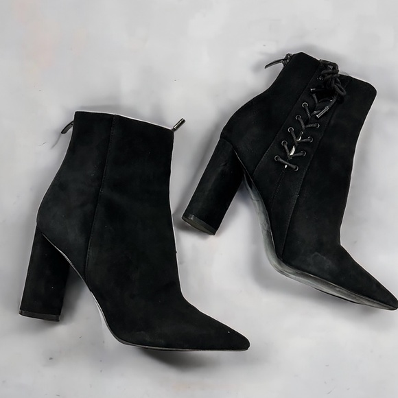 KENDALL AND KYLIE Black Suede Ankle Boots in Women's Size 7 - Picture 3 of 11